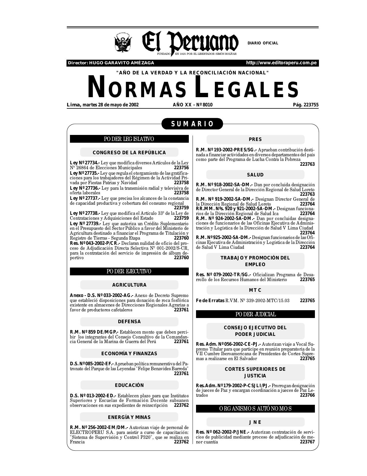 Normas Legales