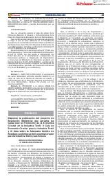 Disponen La Publicación Del Proyecto De Resolución Ministerial Que ...