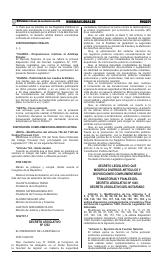 Decreto Legislativo Que Modifica Diversos Artículos Y Disposiciones ...